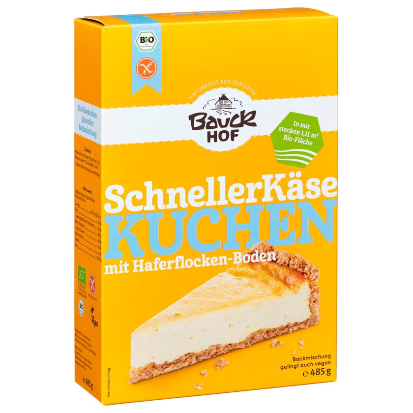 Bauckhof Bio Backmischung Käsekuchen glutenfrei 485g